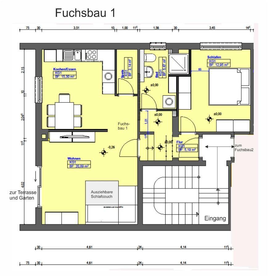 شقة Zum Fuchsbau Hettstadt المظهر الخارجي الصورة